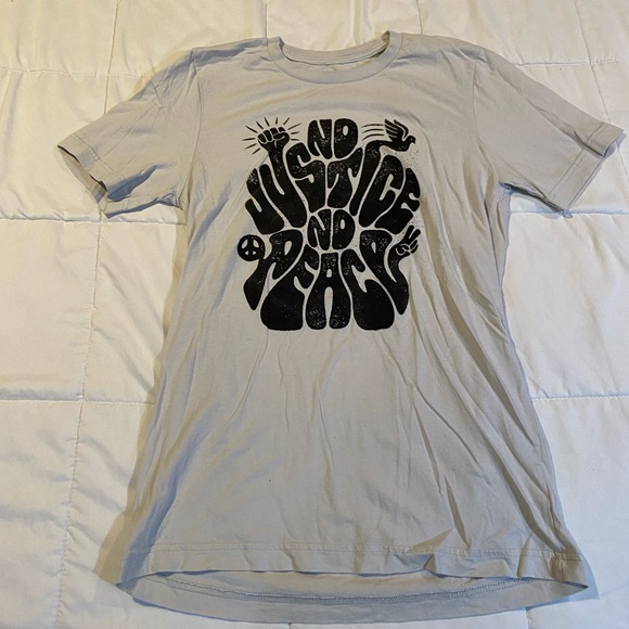 NO JUSTICE NO PEACE TSHIRT - Picture 1 of 2